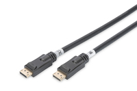 ASSMANN Electronic DisplayPort Anschl.kabel,15m Fekete
