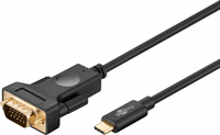 Goobay 79293 video cable adapter 1.8 m VGA (D-Sub) USB Type-C Black