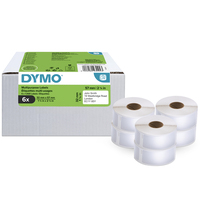 DYMO LW etichette originali multiuso | 32x57 mm | 6 rotoli da 1.000 etichette facili da staccare (6.000 pezzi) | autoadesive | per etichettatrici LabelWriter