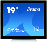 iiyama ProLite T1932MSC-W5AG computer monitor 48,3 cm (19") 1280 x 1024 Pixels LED Touchscreen Multi-gebruiker Zwart, Wit