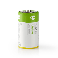 Nedis BAAKLR202BL huishoudelijke batterij Wegwerpbatterij D Alkaline