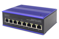 Digitus DN-650108 hálózati kapcsoló Beállítást nem igénylő (unmanaged) L2 Fast Ethernet (10/100) Fekete, Kék