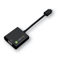 Techly 302921 cavo e adattatore video HDMI Type C (Mini) VGA (D-Sub) Nero