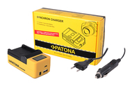 PATONA 4619 Akkuladegerät Batterie für Digitalkamera Zigarettenanzünder, Gleichstrom