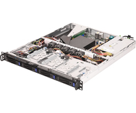 Asrock 1U4LW-X470 Server-Barebone AMD Promontory X470 Socket AM4 Rack (1U) Schwarz, Grau