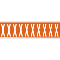 Brady CNL1O X öntapadós címke Téglalap alakú Eltávolítható Narancssárga, Fehér 250 dB