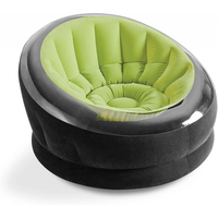 Intex 68581 Aufblasbarer Sessel Einzelstuhl Schwarz, Grün