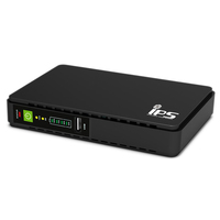 IPS RouterUPS-30-PoE áramátalakító és inverter Beltéri 30 W Fekete