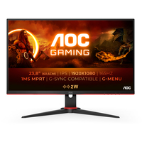 AOC 24G2SPU/BK écran plat de PC 60,5 cm (23.8") 1920 x 1080 pixels Full HD Noir, Rouge