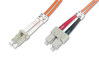 Digitus DK-2632-02 Glasvezel kabel 2 m LC SC I-VH OM1 Oranje
