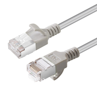 Microconnect V-FTP6A005-SLIM networking cable Grey 0.5 m Cat6a U/FTP (STP)
