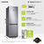 Samsung RB34C775CS9 frigorifero Combinato EcoFlex AI 1.85m 344L Libera installazione con congelatore Wifi 1,85m 344 L con rivestimento in acciaio inox Classe C, Inox