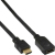 InLine HDMI M-F 1m cable HDMI HDMI tipo A (Estándar) Negro