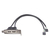 StarTech.com Equerre USB 2 ports - Adaptateur Slot USB - Faible Encombrement (LP)