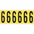 Brady 3450-6 etiket Rechthoek Verwijderbaar Zwart, Geel 6 stuk(s)