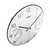 Mebus 16106 Quarz-Wanduhr Muur Quartz clock Rond Zwart, Wit