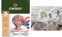 CANSON Bloc papier à dessin "Ingres Vidalon", 240 x 320 mm (5297897)
