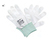 Handschuh Reinraum Cleanroom, unbeschichtet, Nylon 100% Polyamid, Weiß, Gr. XL