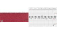 Glocken Tischkalender "Querterminbuch", 2025, rot (6280062)
