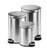 Durable Pedal Bin Stainless Steel - 5 Litre - Silver