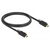 DELOCK kábel USB 3.1 Gen 2 Type-C male / male összekötő tetején csavarral 1m fekete
