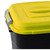 Clasp Lid Litter Bin - 50 Litre - Yellow Lid