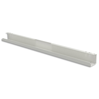 Goulotte métal blanc pour bureau largeur 120 cm gamme FLEXI. Dimensions : 45 x 85 cm