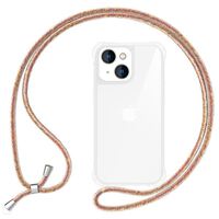 NALIA Necklace Cover with Band compatible with iPhone 14 Case, Transparent Anti-Yellow Phonecase & Adjustable Holder Strap, Protective Crossbody Hardcase & Silicone Bumper View ...