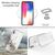 NALIA Tempered Glass Case compatible with iPhone XS Max, Protective Iridescent Holographic Hard Cover with Silicone Bumper, Transparent Shockproof & Scratch-Resistent Mobile Pho...