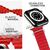 NALIA Ocean Cinturino Smart Watch compatible con Apple Watch Bracciale Ultra/SE Series 8/7/6/5/4/3/2/1, 42mm 44mm 45mm 49mm, per iWatch Orologio Fitness Donna Uomo, Silicone Rosso