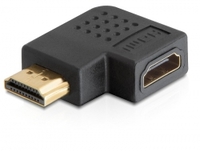 Adapter, HDMI Stecker an HDMI Buchse, 90° gewinkelt, rechts, Delock® [65076]