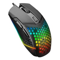 Everest Gamer Egér - SM-GX19 ANGARD (7200 DPI, 6gomb, 1,5m harisnyázott kábel,optikai, fekete, RGB LED)