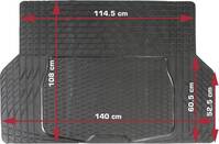 DINO 130026 Csomagtér szőnyeg Alkalmas (autómodell) Universal (H x Sz) 108 cm x 140 cm Fekete