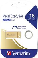 Pendrive, 16GB, USB 3.2, VERBATIM "Executive Metal" arany