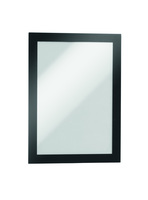 Durable Duraframe Magnetic Display Frame Self Adhesive A5 Black (Pack 2) 487101