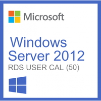 Microsoft Windows Server 2012 Remote Desktop Services (RDS) 50 user connections