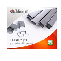 Punti Metallici per Cucitrice Titanium - 23/8 - 23/8TI (Conf. 20000)