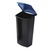 Abfalleinsatz für Papierkorb MONDO 3l schwarz/blau mit Deckel HAN 1843-14