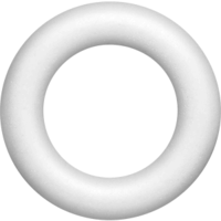 Styropor Ring 15cm weiß
