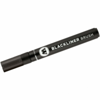 Aquarellstift Brush Blackliner 1-2mm schwarz