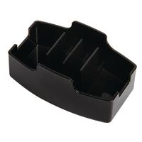 Sachet Holder Sugar Packet in Black with Non-Slip Rubber Feet - Polycarbonate