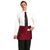 Chef Works Bistro Unisex Short Apron in Red Polycotton with Large Pocket