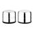 Olympia Jumbo Salt and Pepper Shaker Set Made of Stainless Steel 60x70mm