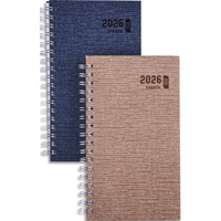 BREPOLS Agenda Janvier à Décembre KAZAR Ecorama, 1 semaine sur 2 pages, 9x16cm assorti