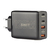 SWIT ELECTRONICS UC-2120E - Mini Ladegerät passed für SWIT Akku & weitere Geräte ( 2x USB-C & 2x USB-A Anschlüsse | 120 W | inkl. 2x Kabel) - in schwarz