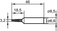 Lötspitze ERSADUR Nr. 8323,2 mm, meißel Ersa