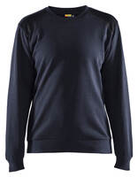 Damen Sweatshirt 3408 dunkel marineblau/schwarz