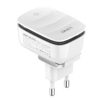 Wall charger LDNIO A2425C USB, USB-C+ Lightning cable
