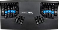 Advantage2 Quiet LF Keyboard - Contoured Ergonomic UK Layout Keyboard Equipped w