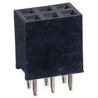 TruConnect 2x3 Way Double Row PCB Socket 2.54mm Pitch